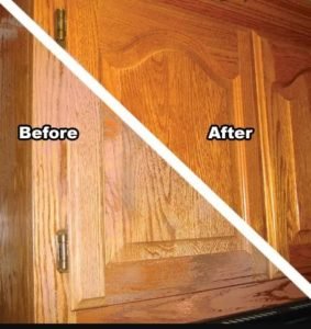 How To Clean Wooden Doors Homeaholic   Wood Door Before And After 283x300 