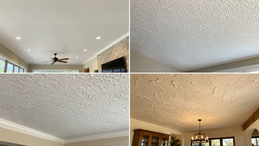 types of ceiling textures