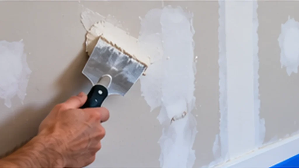 Drywall repair before texturing