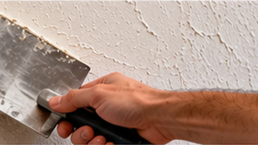 Skip trowel wall finish