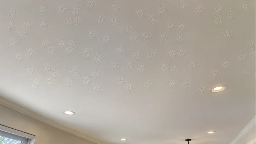 Slap brush ceiling texture