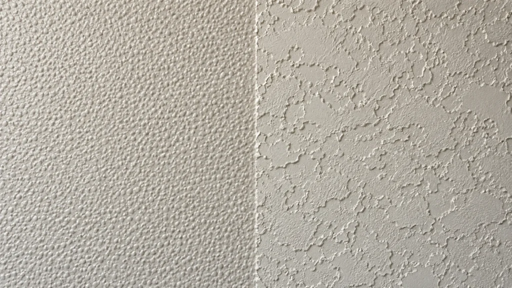 Orange peel vs knockdown texture