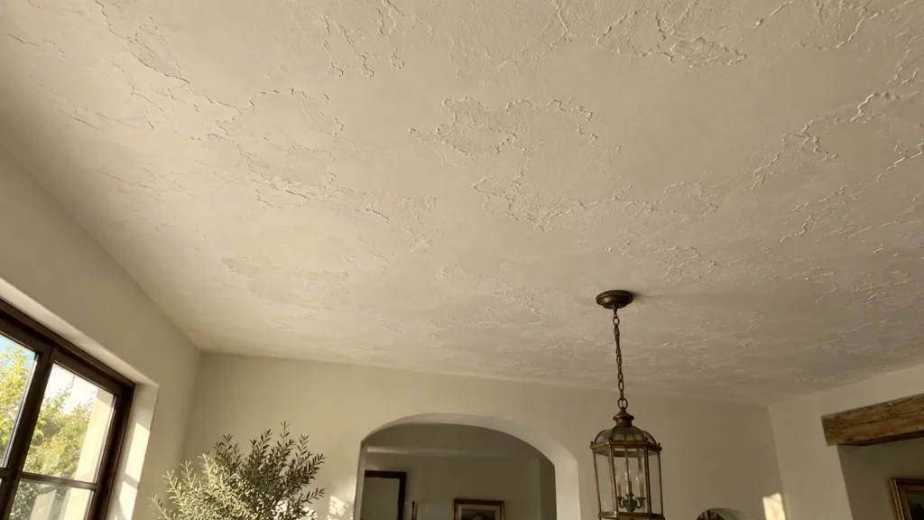 Skip trowel ceiling texture